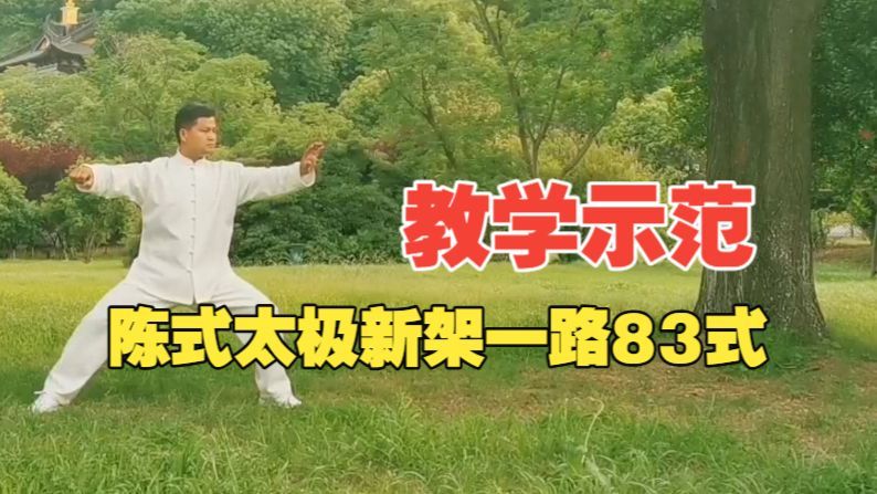 传统陈式太极拳新架一路 83 式 · 张林三老师教学示范