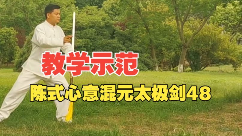 陈式心意混元太极剑 48 式 · 张林三老师教学示范